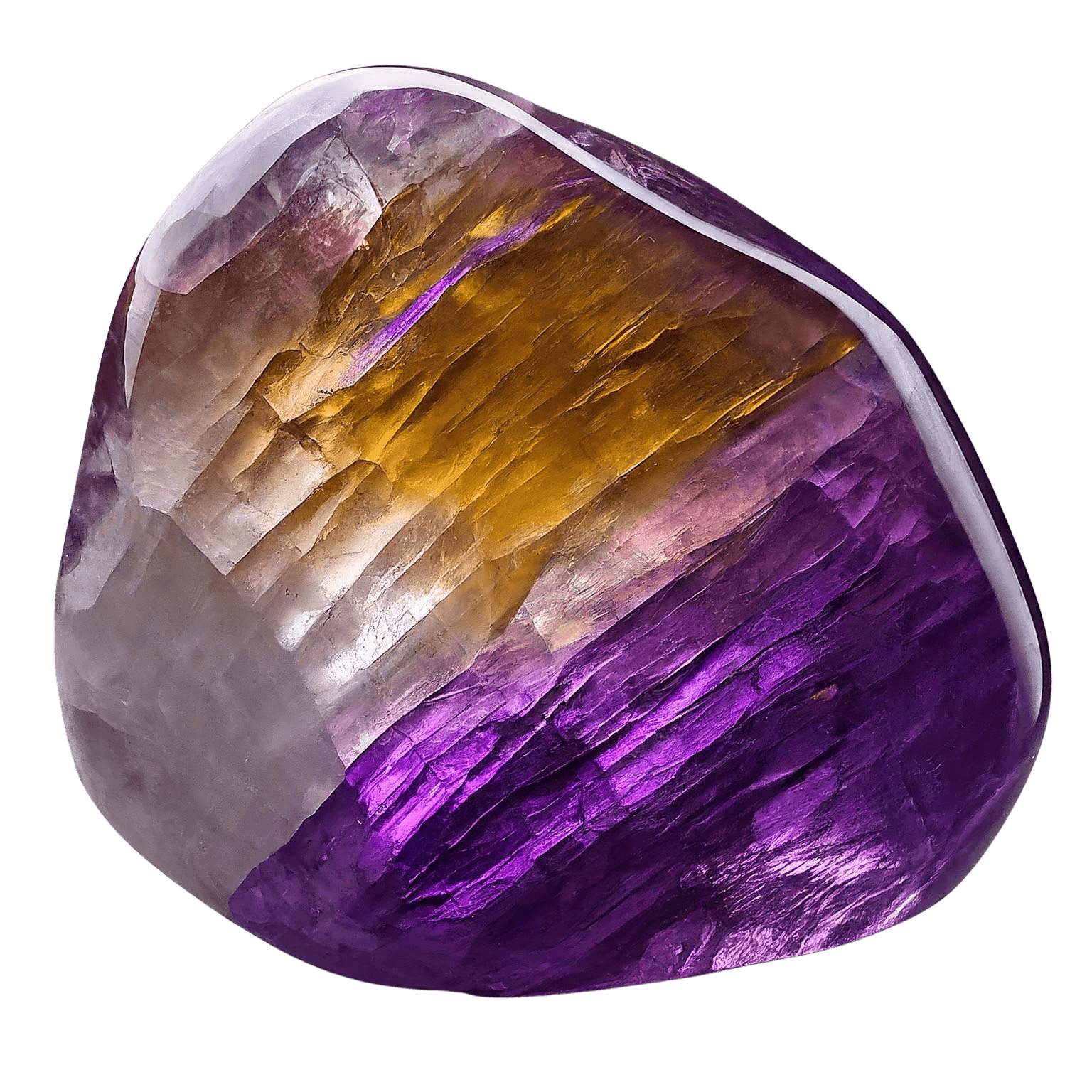 Ametrine tumbled stone