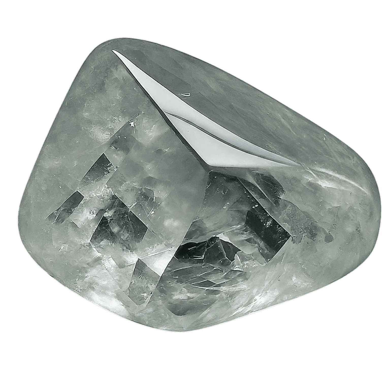 Apophyllite tumbled stone