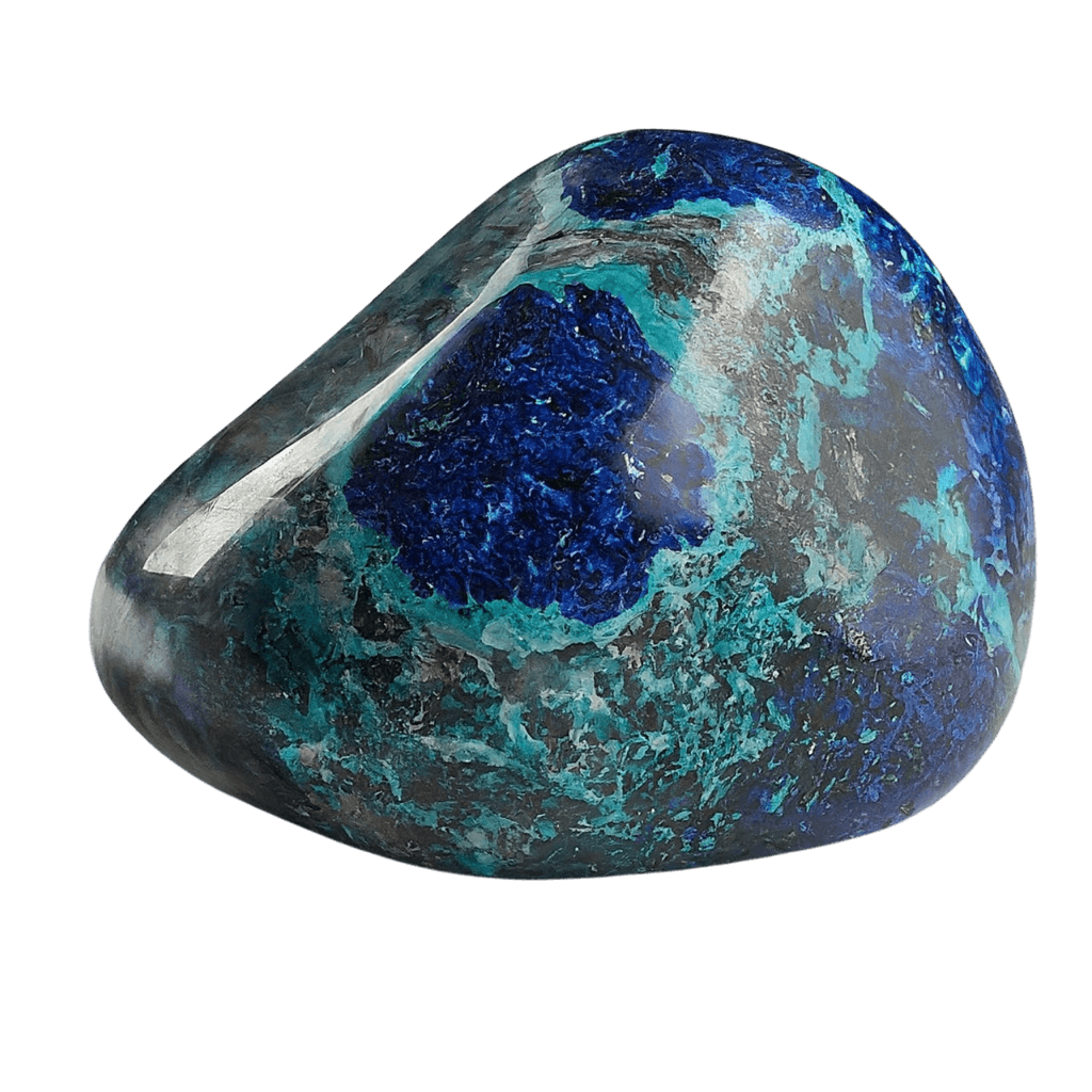 Azurite tumbled stone
