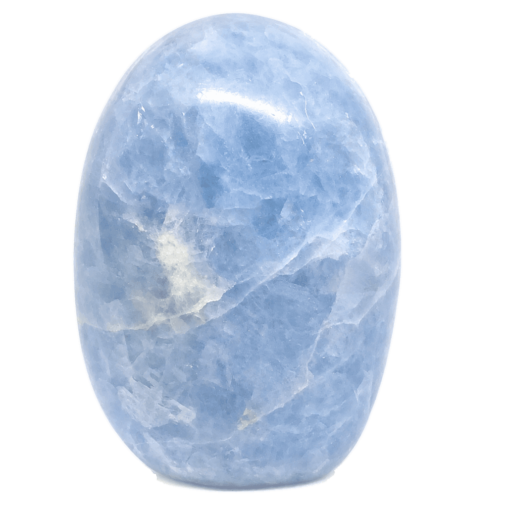 Blue Calcite tumbled stone