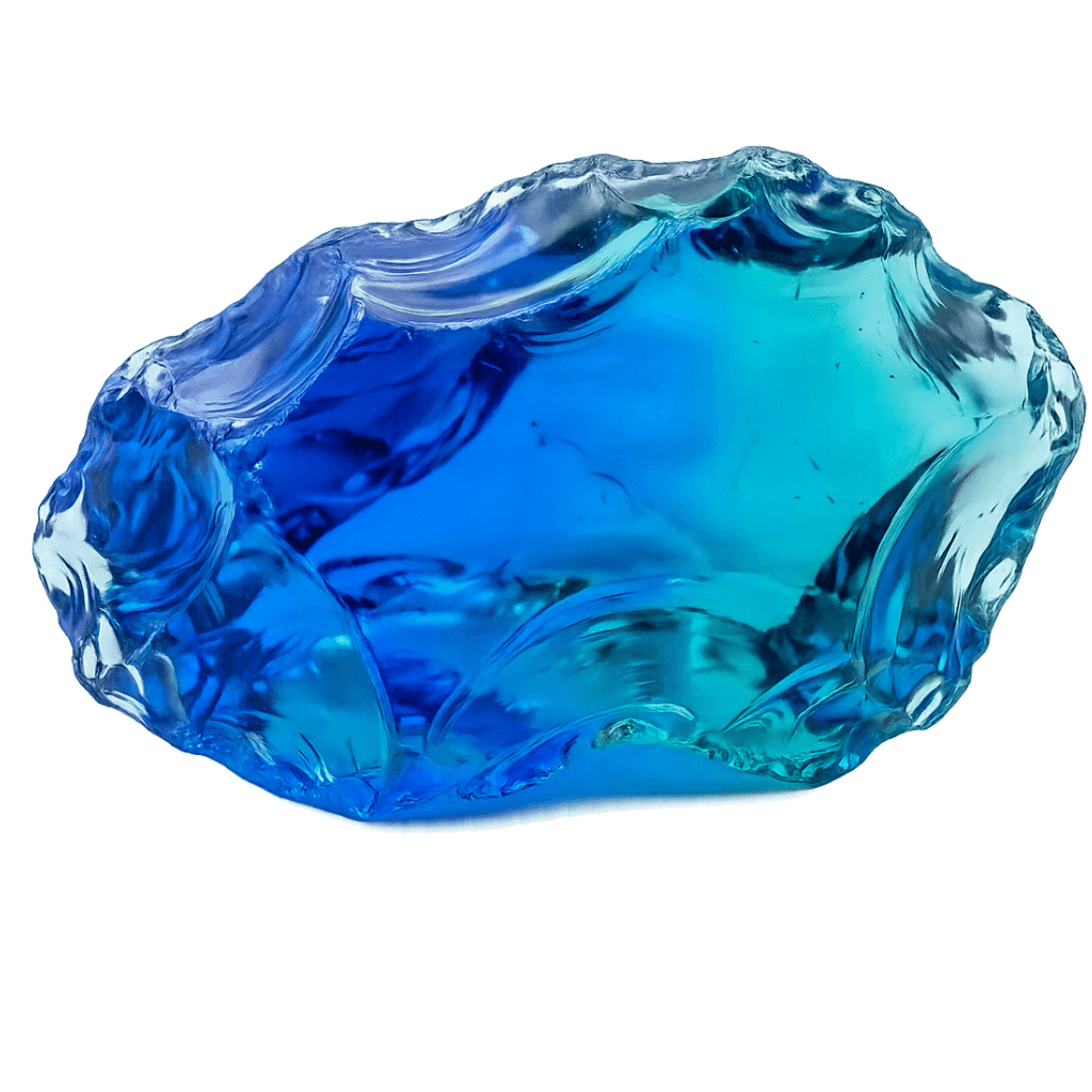 Blue Obsidian crystal