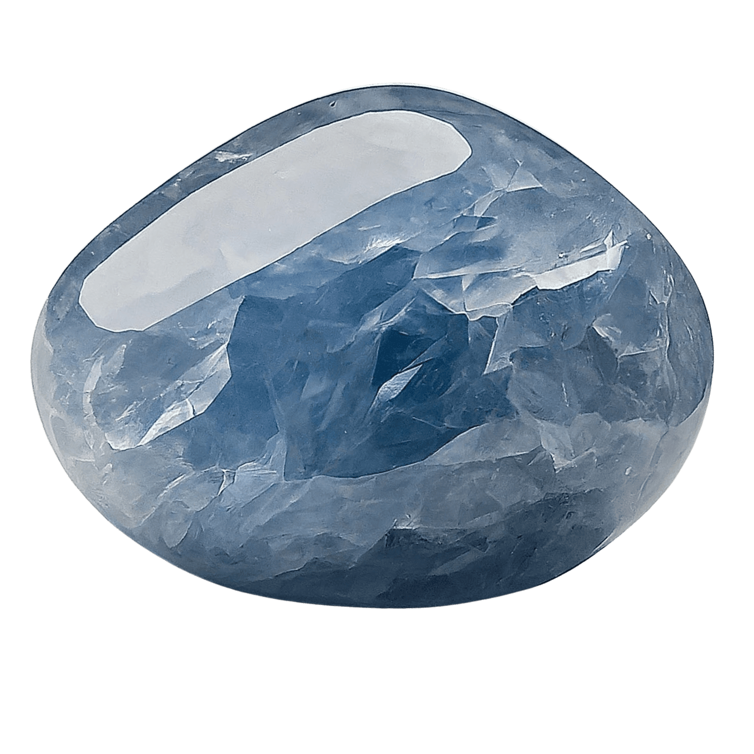 Celestite tumbled stone