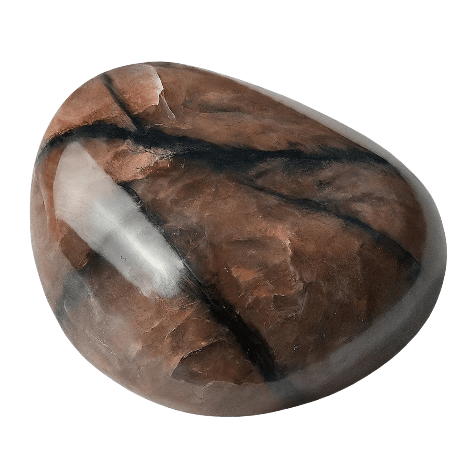 Chiastolite tumbled stone