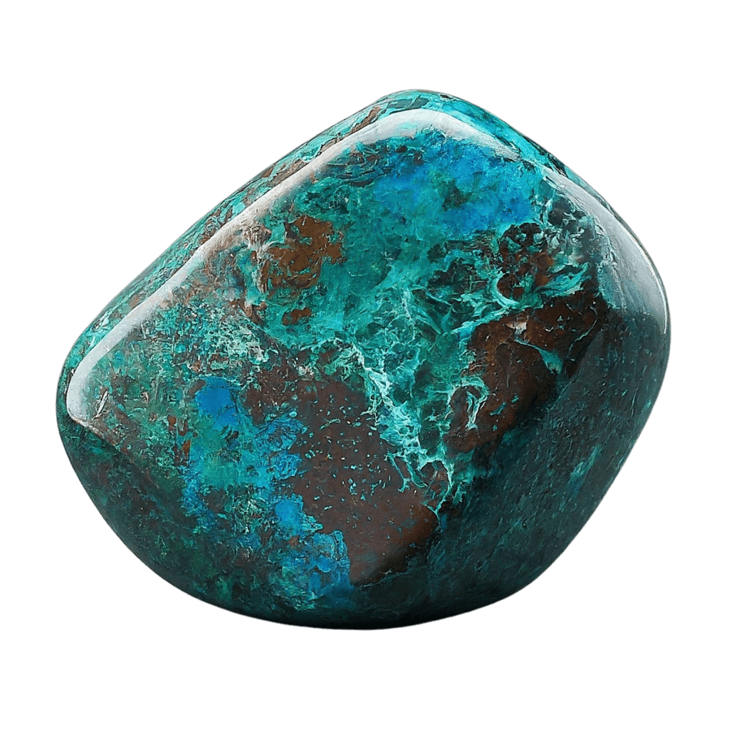 Chrysocolla tumbled stone