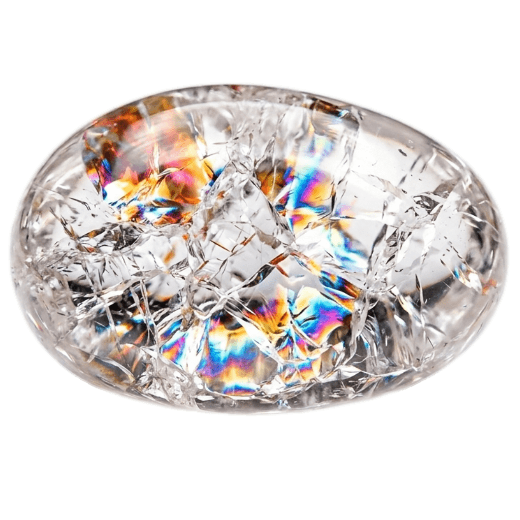 Fire and Ice Quartz crystal