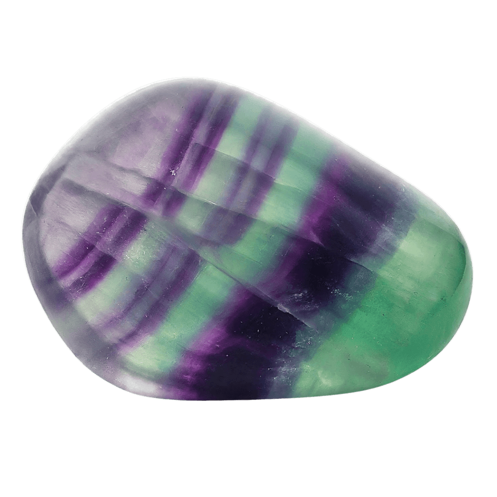 Fluorite tumbled stone