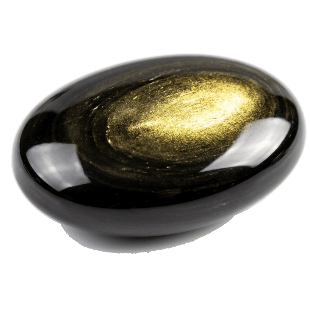 Gold Sheen Obsidian crystal