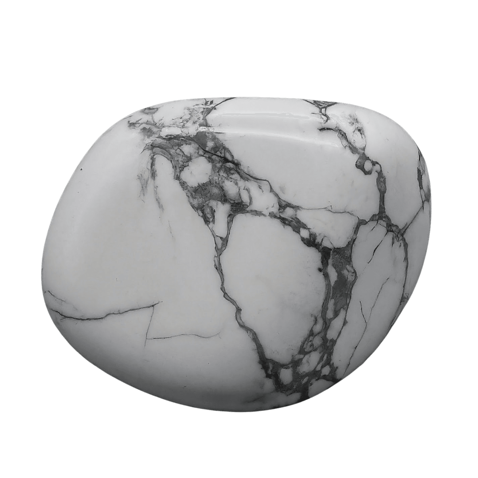 Howlite tumbled stone