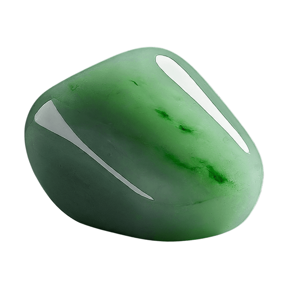 Jadeite tumbled stone