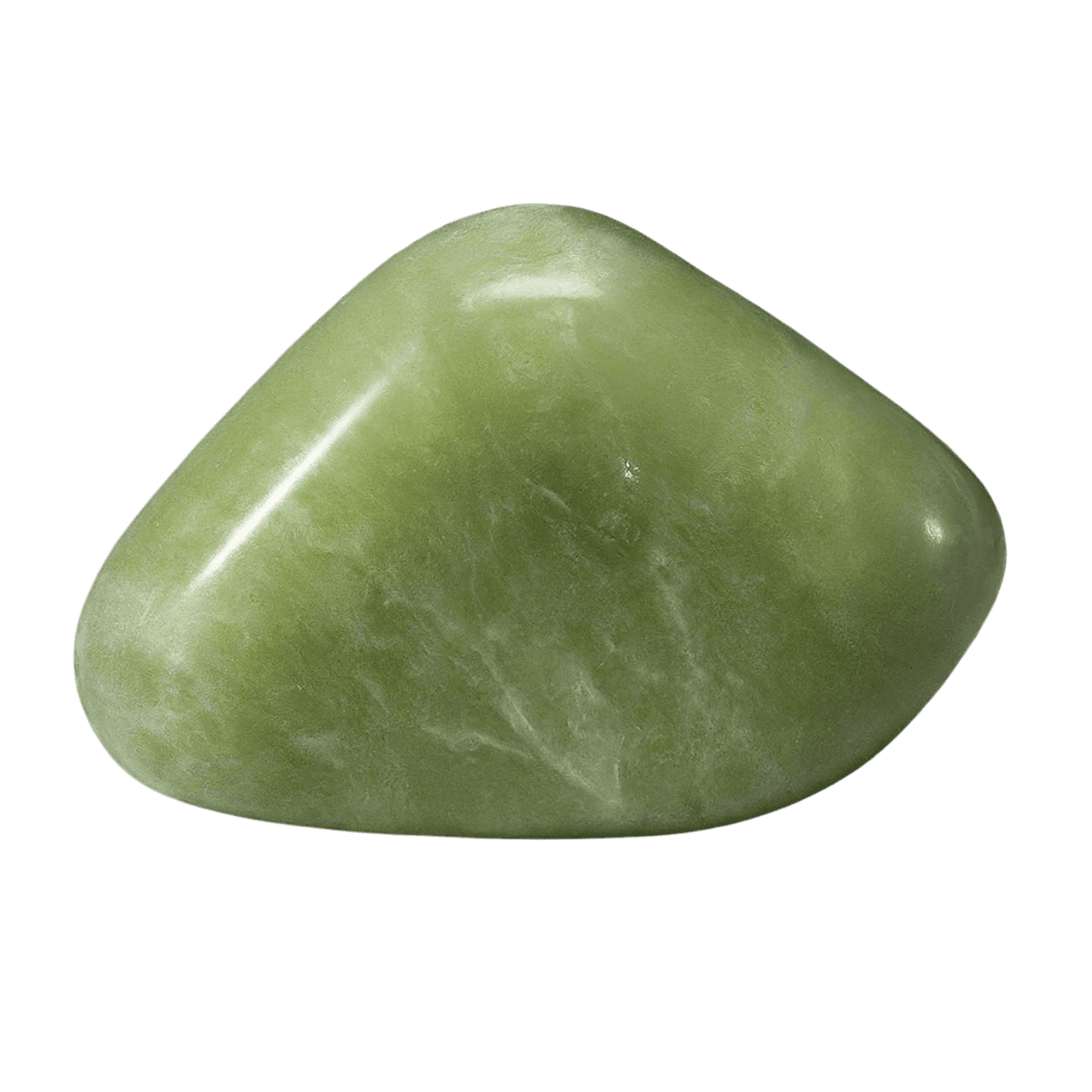 Lizardite tumbled stone
