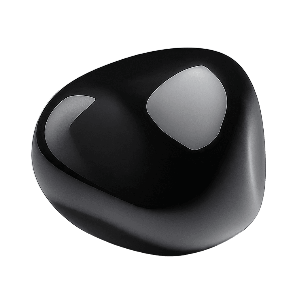 Black Obsidian tumbled stone