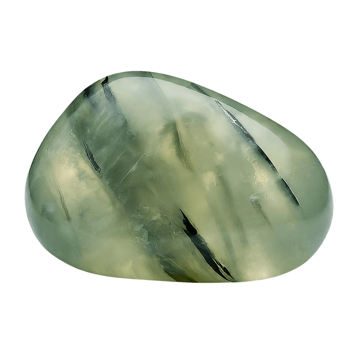 Prehnite tumbled stone