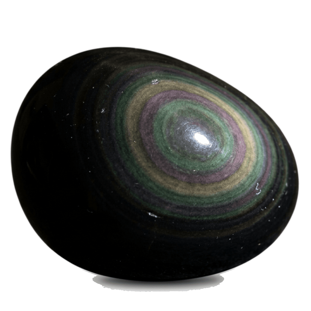 Rainbow Obsidian crystal