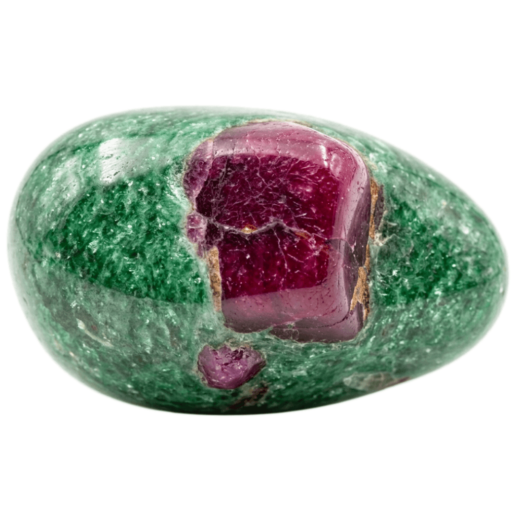 Ruby in Fuchsite tumbled stone