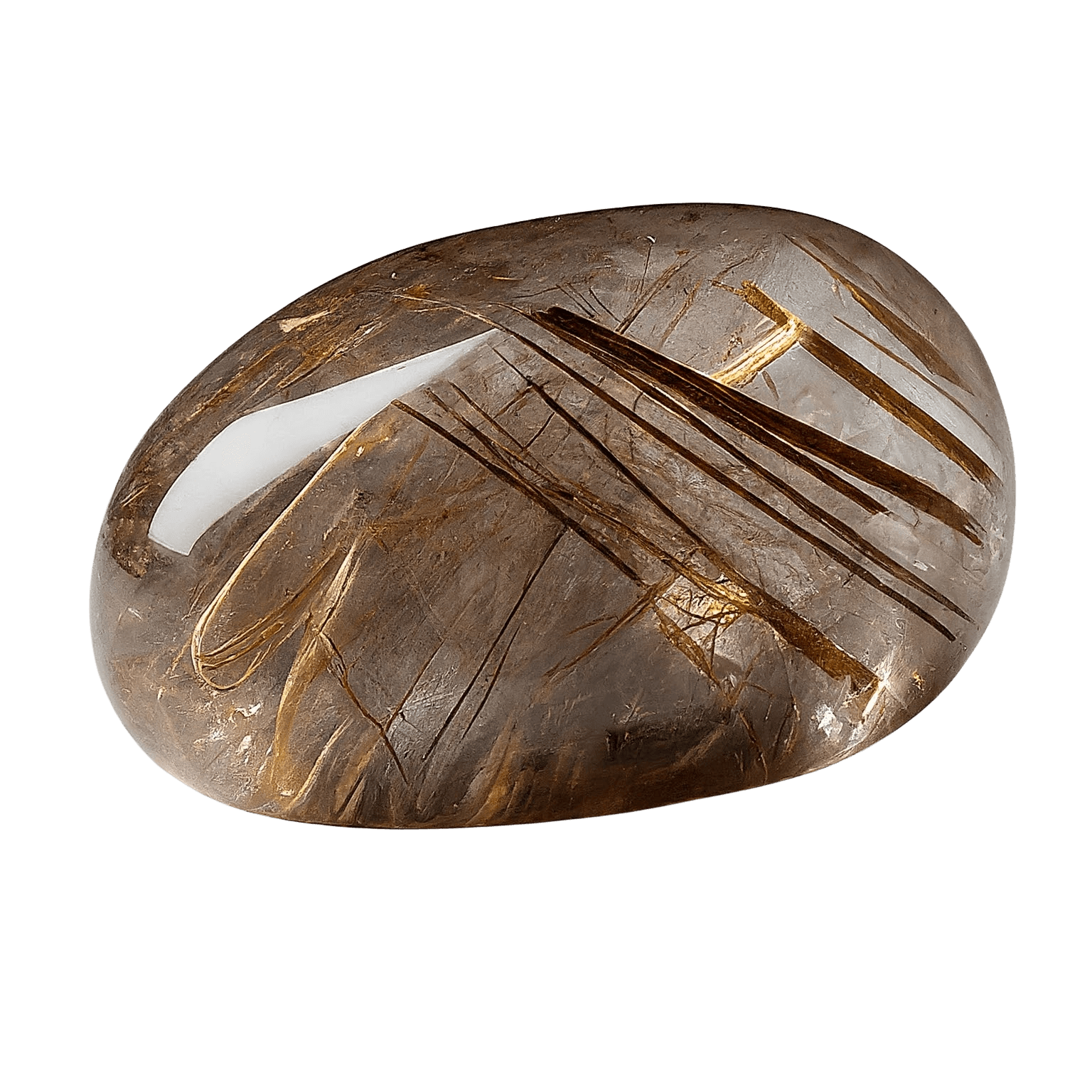 Rutilated Quartz tumbled stone