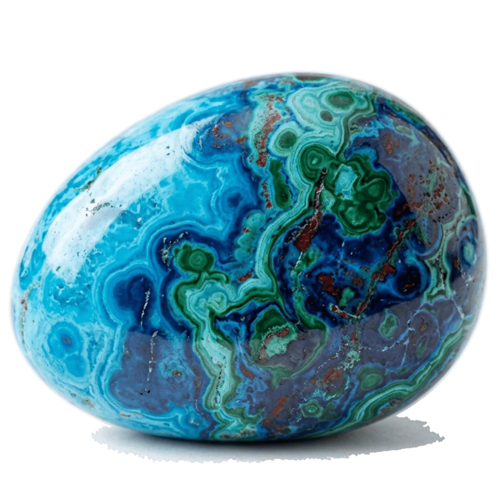 Shattuckite tumbled stone
