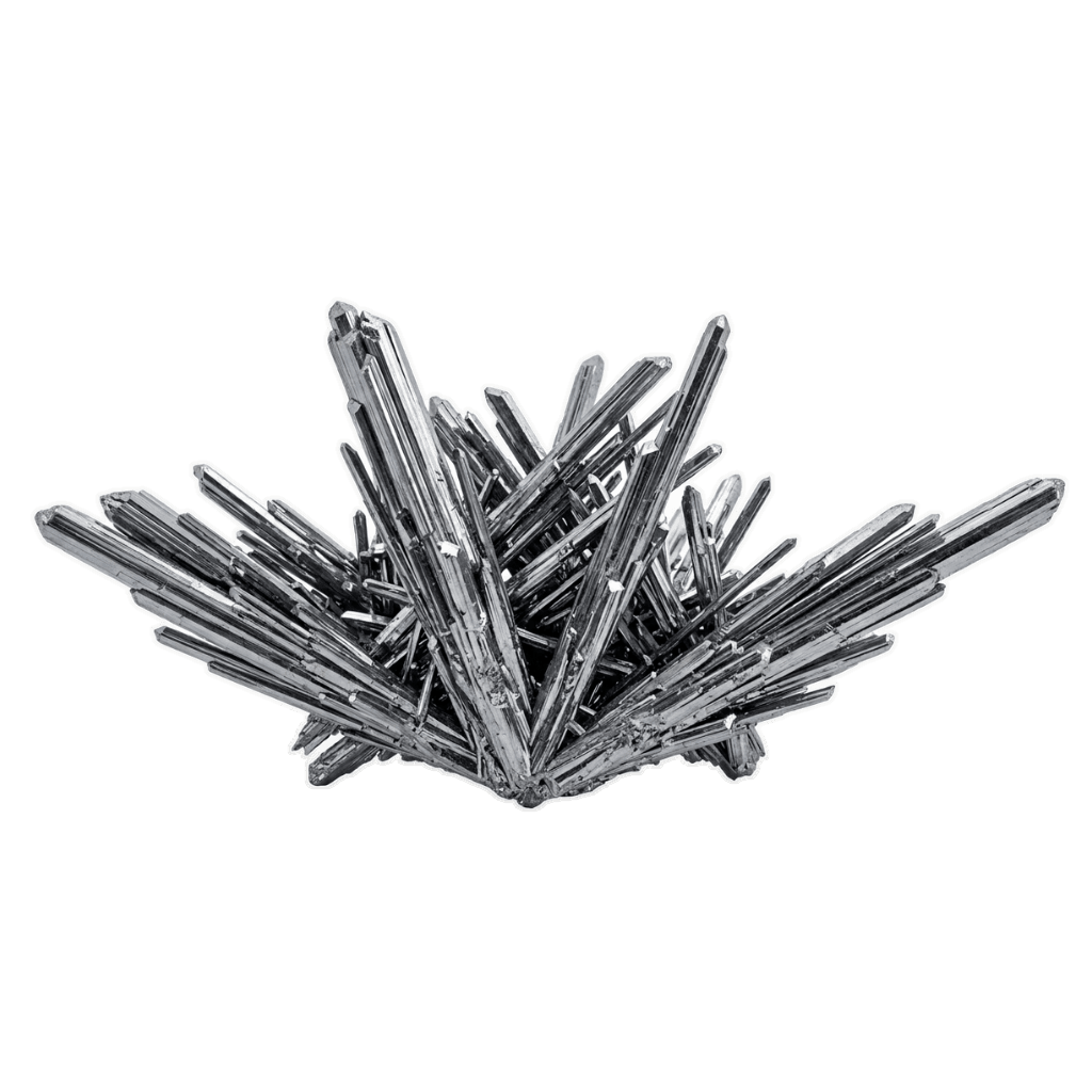 Stibnite crystal