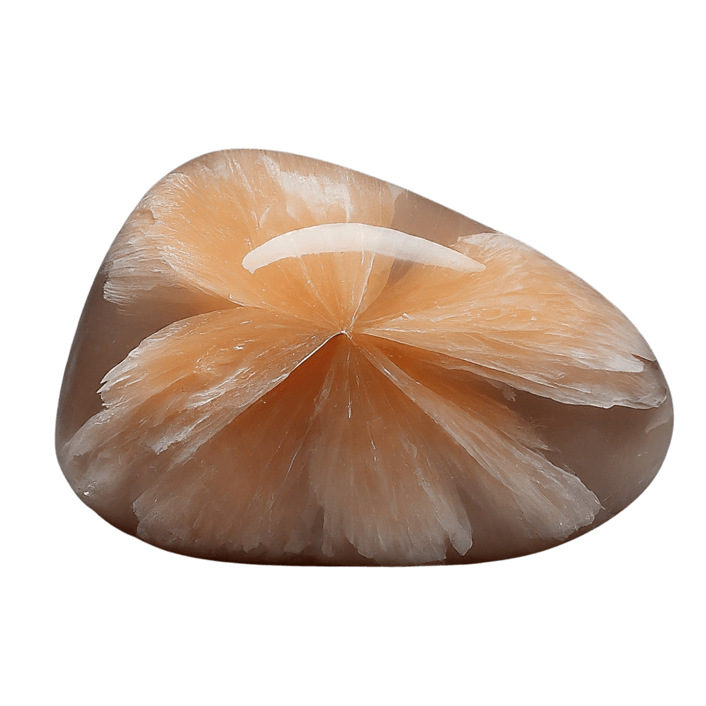 Stilbite tumbled stone