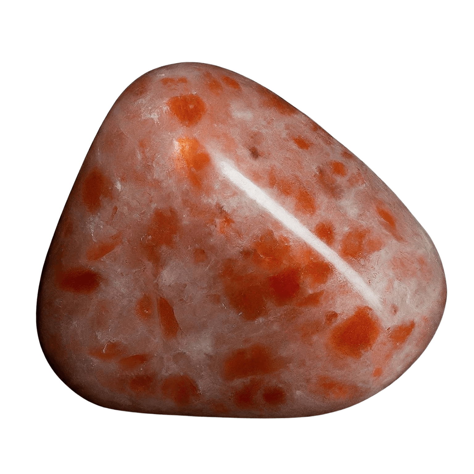Sunstone tumbled stone