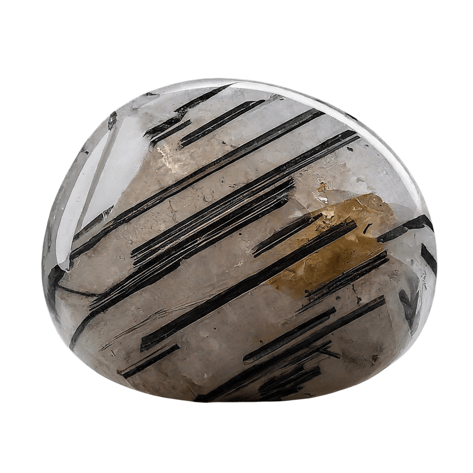 Tourmalinated Quartz crystal