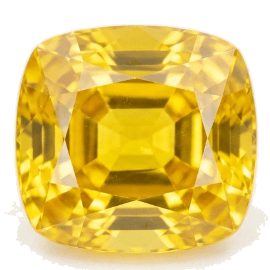 Yellow Sapphire crystal