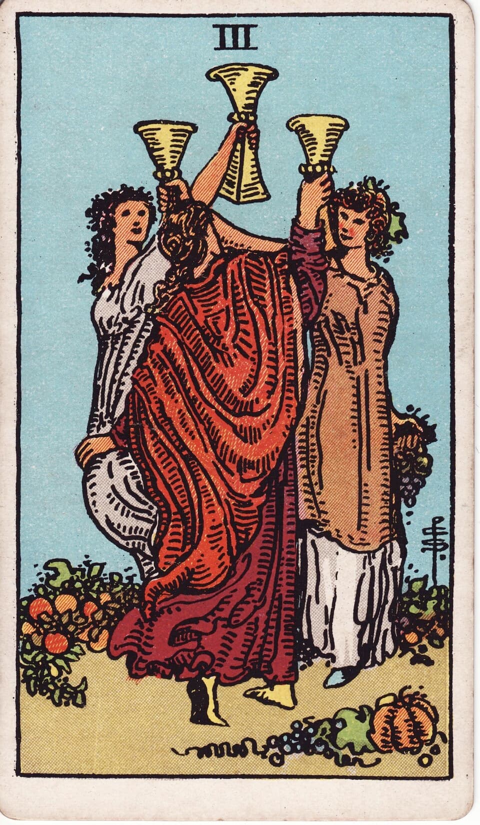 Three of Cups reversed