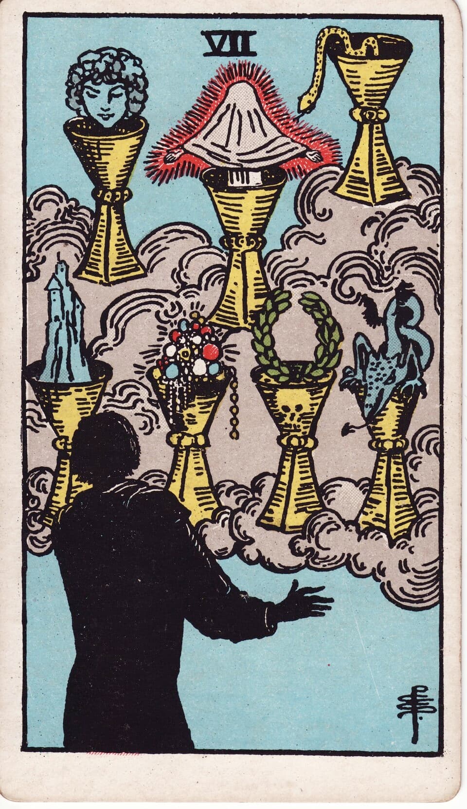 Seven of Cups reversed