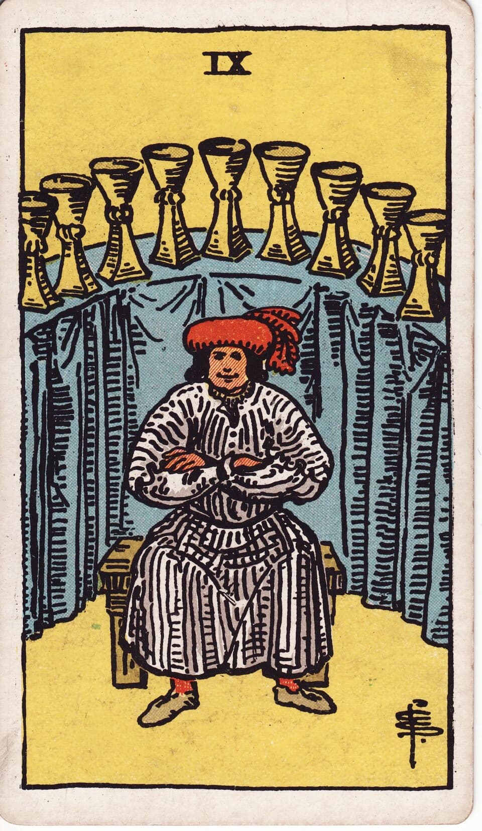 Nine of Cups reversed
