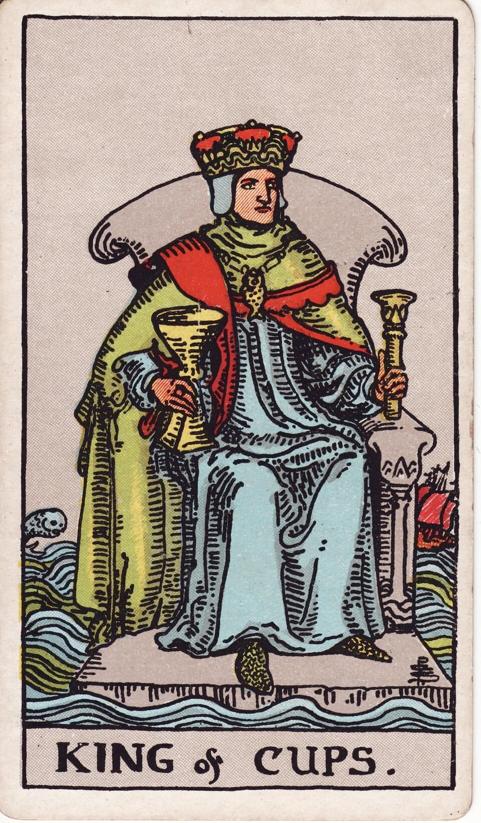 King of Cups reversed