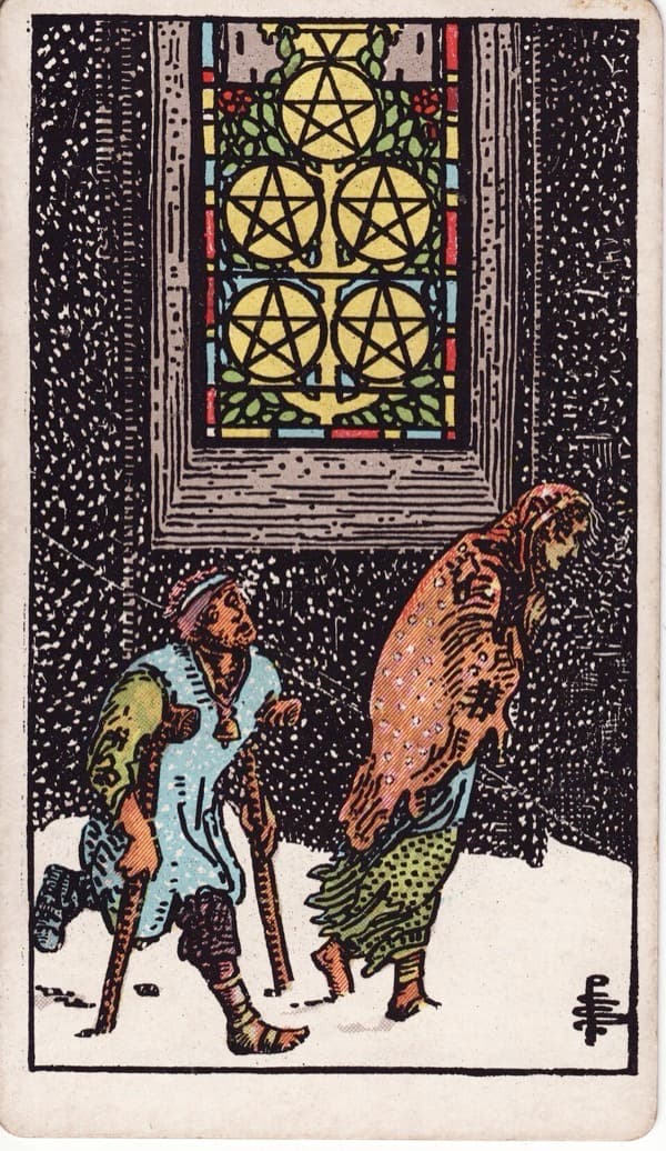 Five of Pentacles reversed
