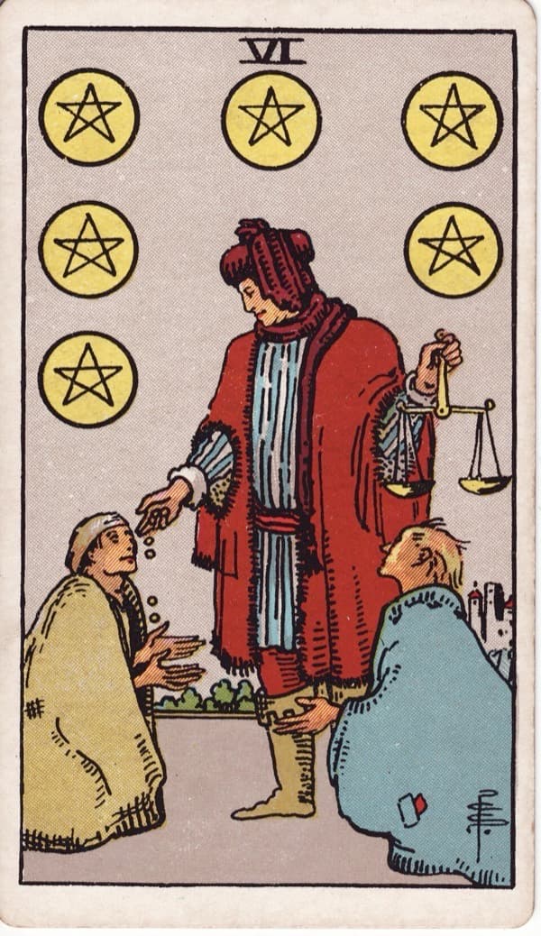 Six of Pentacles reversed