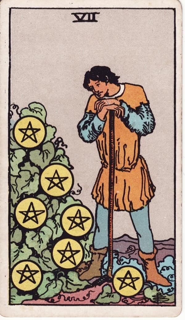 Seven of Pentacles reversed