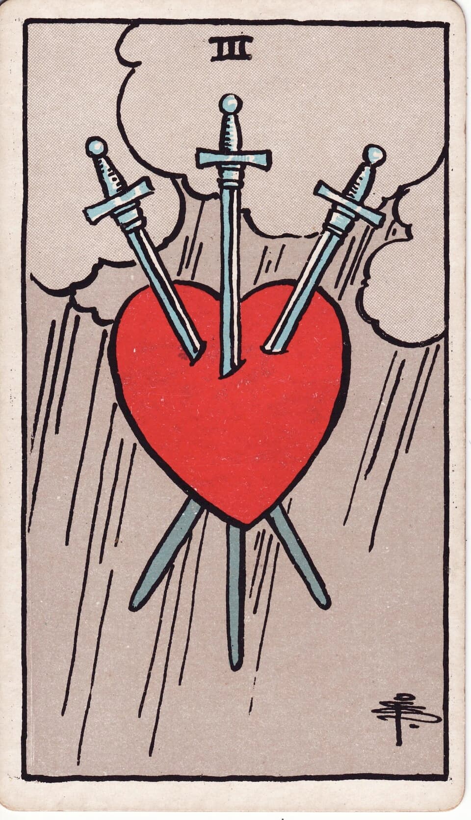 Three of Swords reversed