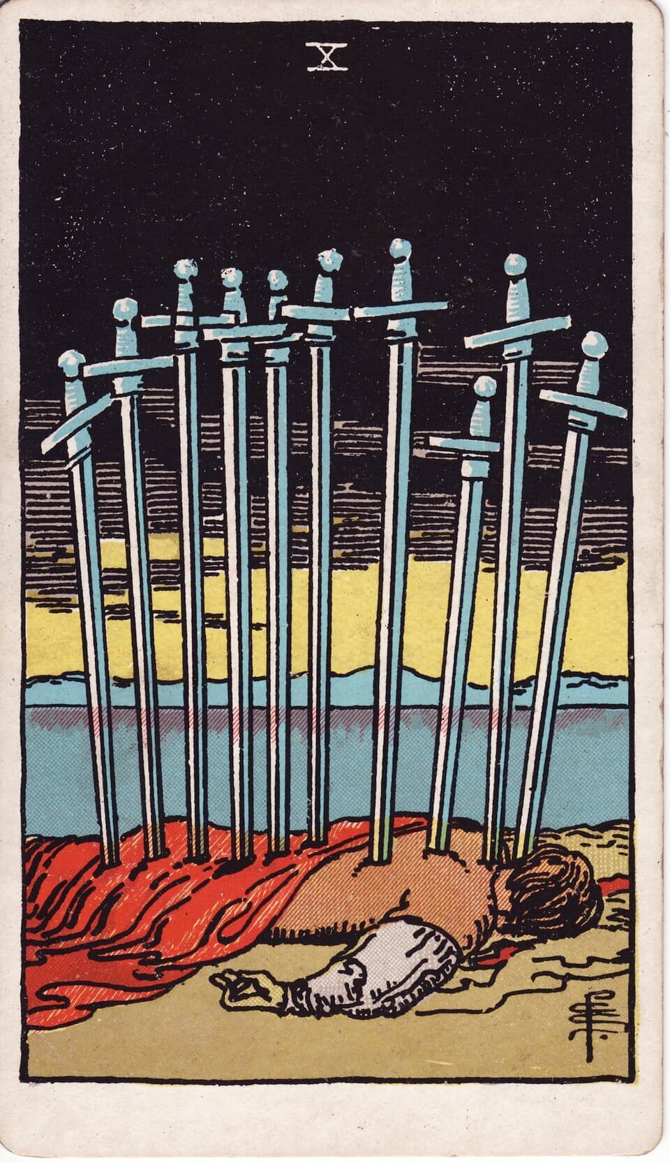 Ten of Swords reversed