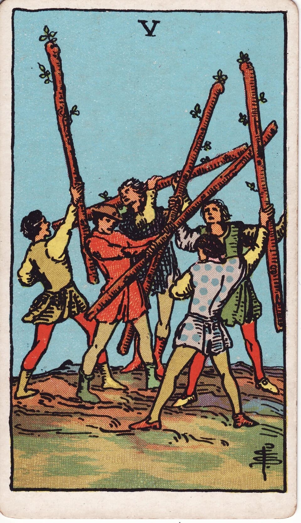 Five of Wands reversed