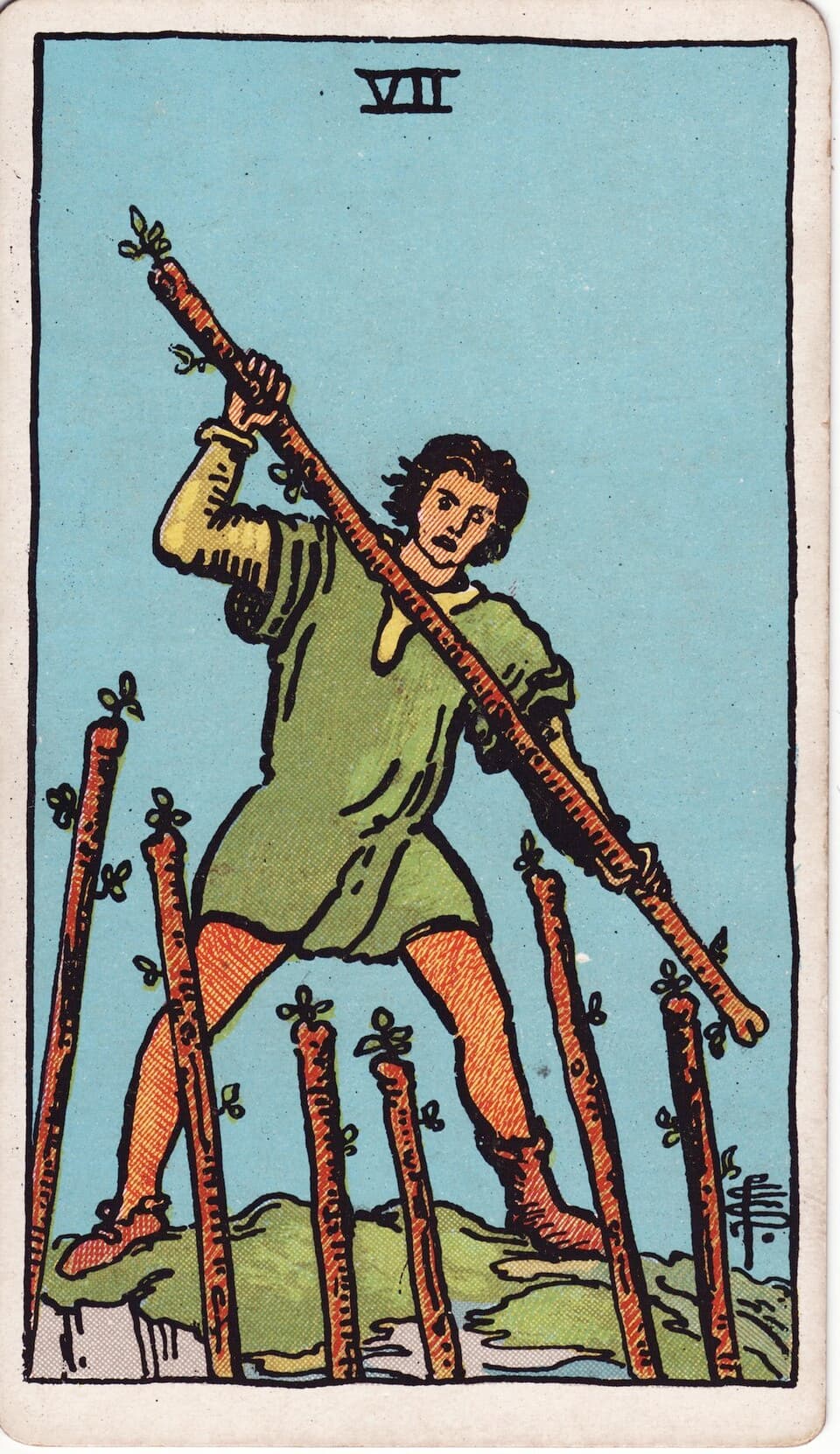 Seven of Wands reversed