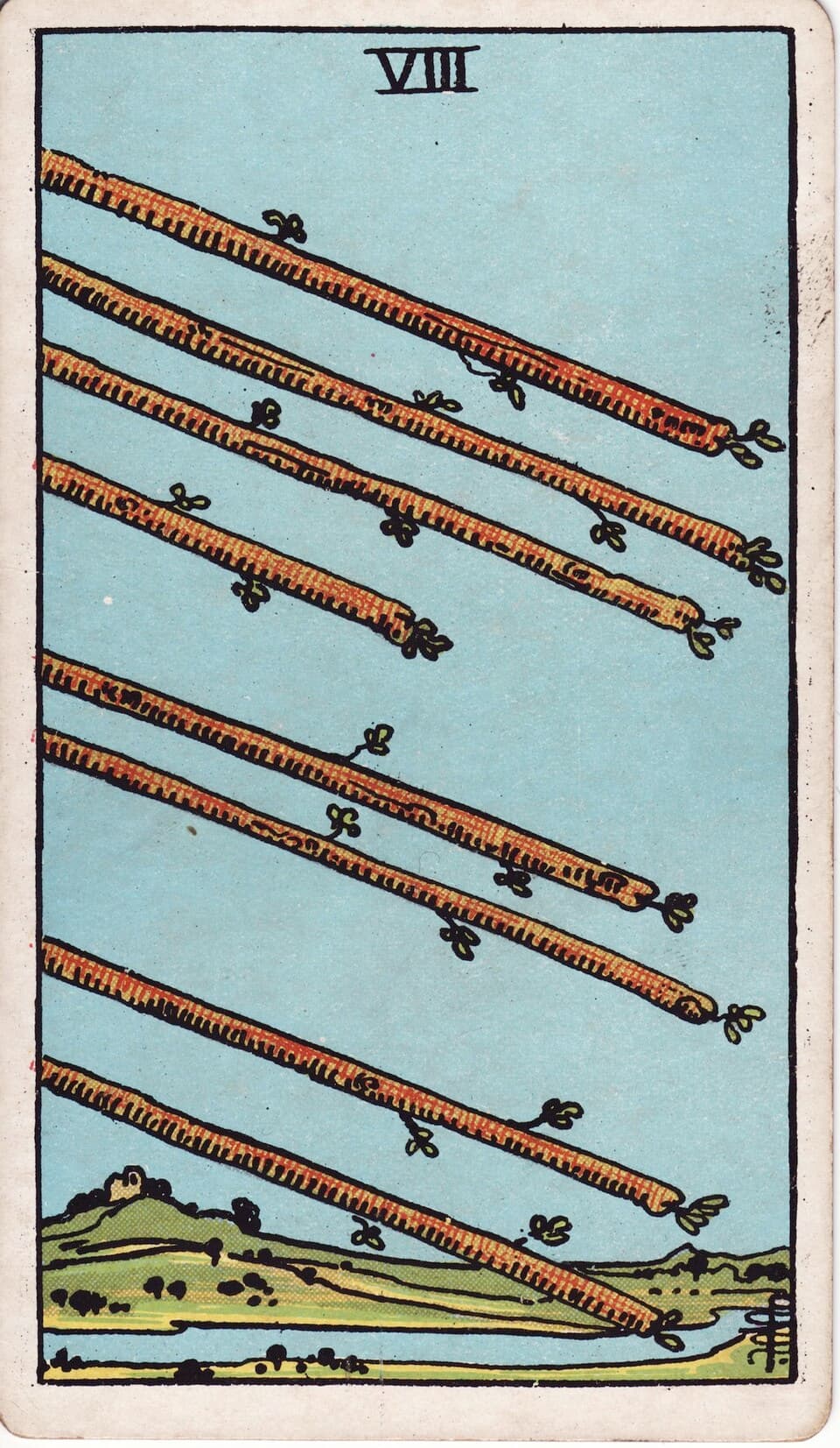 Eight of Wands reversed