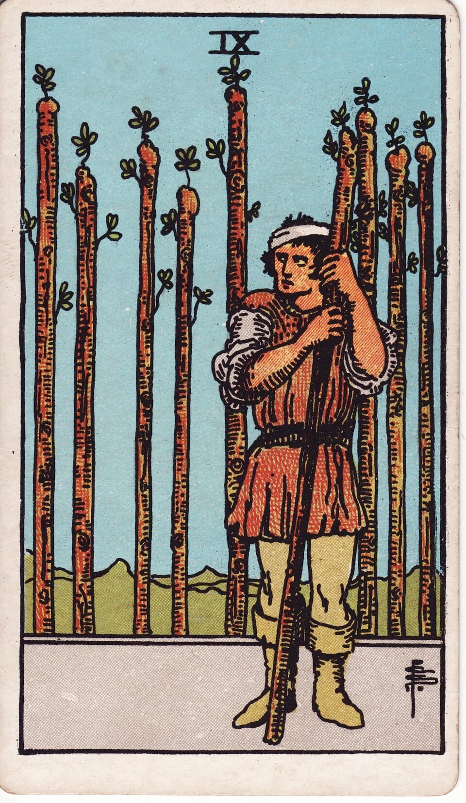 Nine of Wands reversed