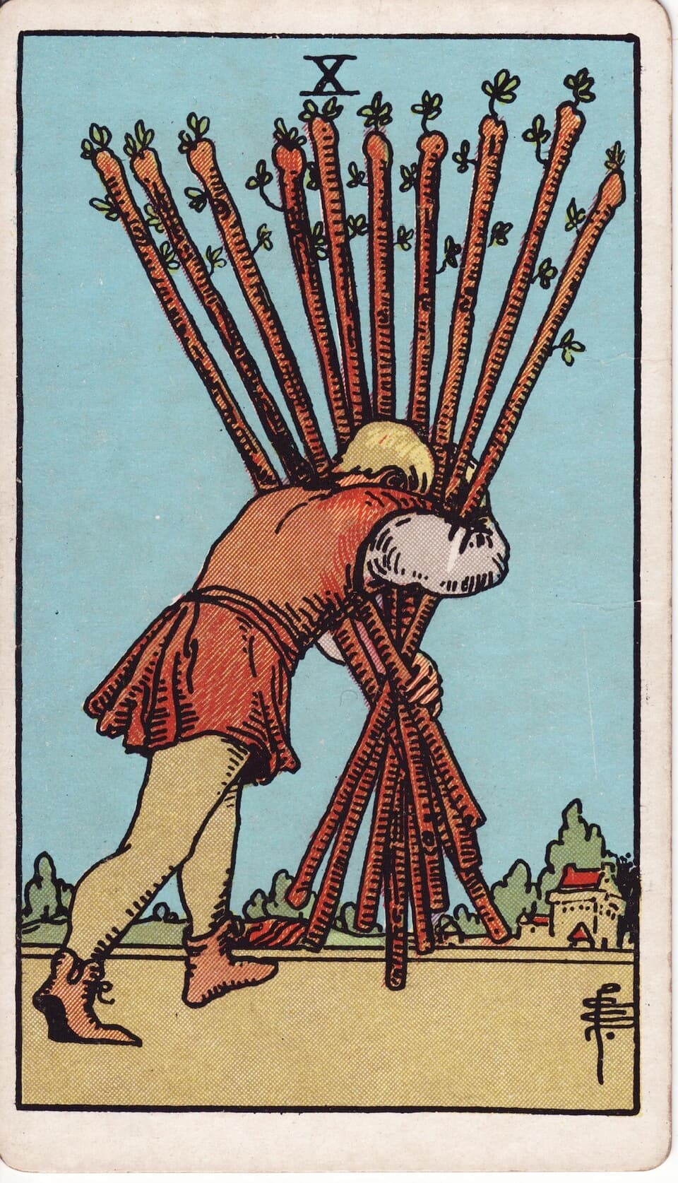 Ten of Wands reversed