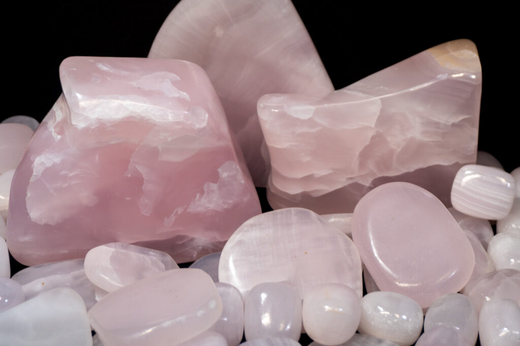 Prehnite + Pink Calcite