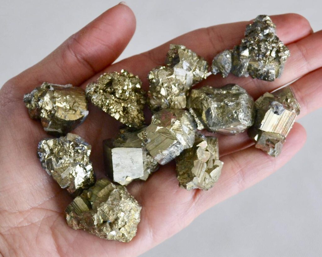 Honey Calcite + Pyrite