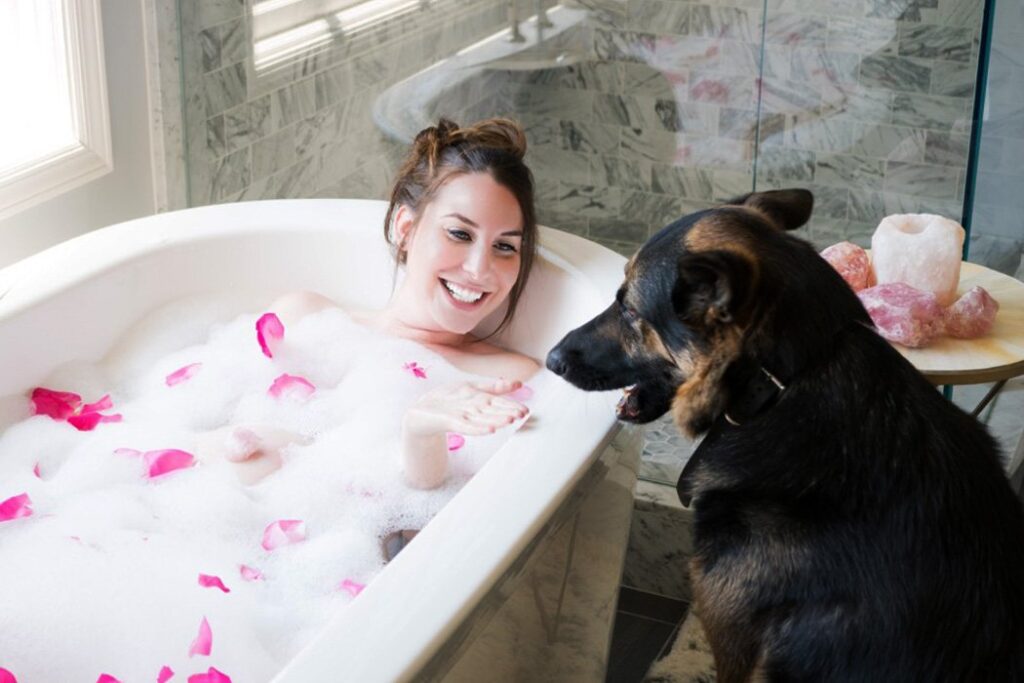 Take A Hot Bath Together With Rose Quartz
